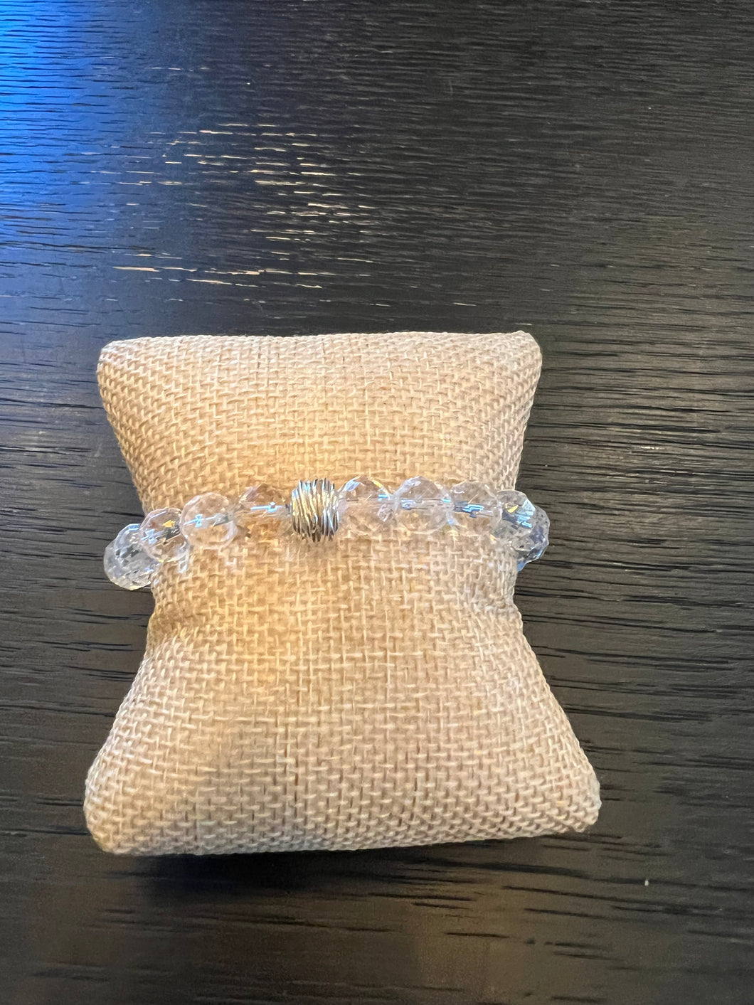 Faceted crystal bracelet