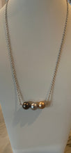 Load image into Gallery viewer, Three Swarovski pearl necklace
