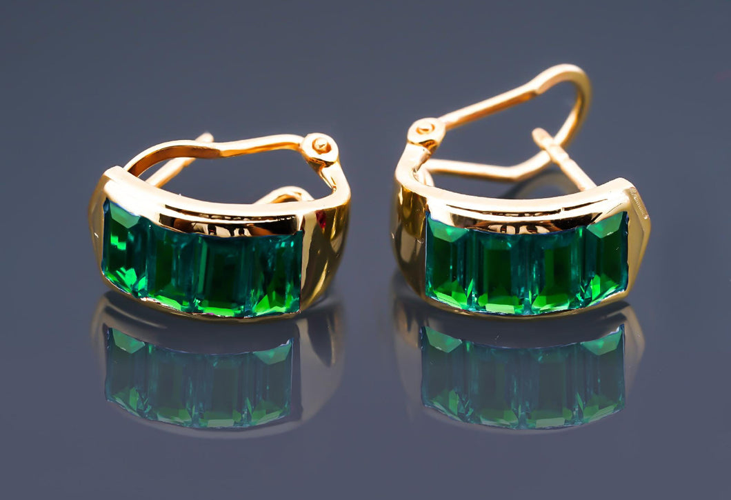 Emerald earrings