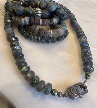 Load image into Gallery viewer, Labradorite and diamond bracelets
