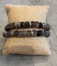 Load image into Gallery viewer, Labradorite and diamond bracelets

